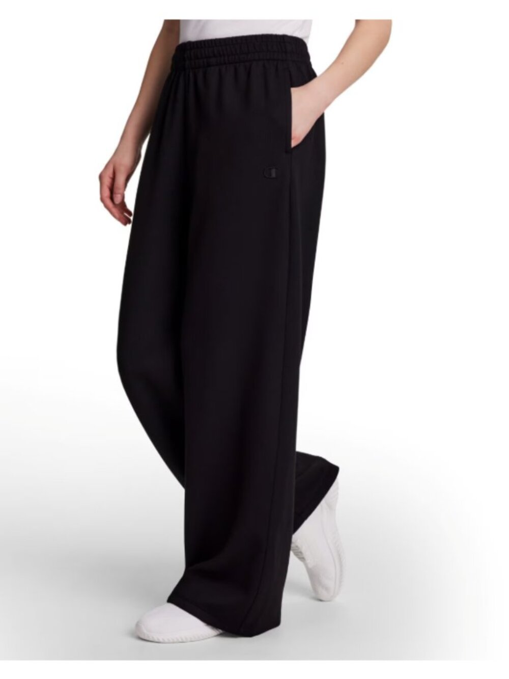 Champion Women's Air Layer Ribbed Wide Leg Pant